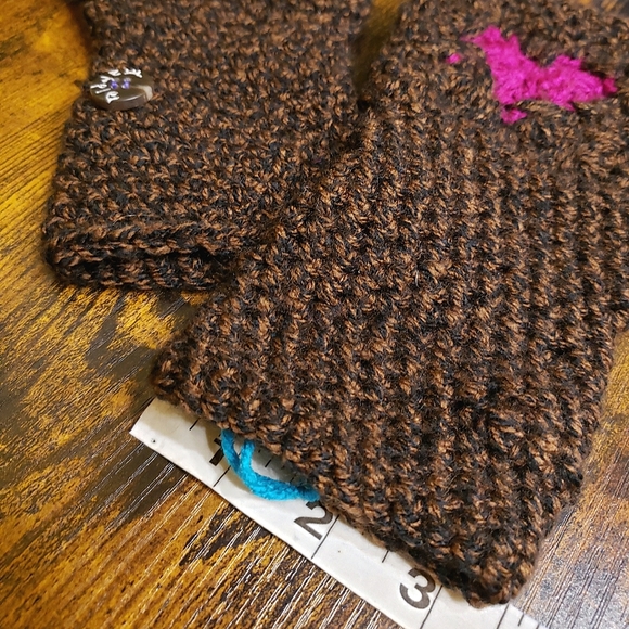NWT* Handmade fingerless gloves 💜 fitted, soft acrylic, MarpleMade Designs - Picture 4 of 7